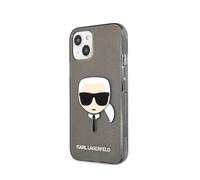 Coque Pour Apple Iphone 13 Mini Translucide Pailletée Karl Karl Lagerfeld Noir