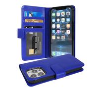 Coque pour Apple iPhone 13 PRO en BLEU CÉLESTE Housse de protection Étui avec fermeture magnétique et 3 emplacements pour cartes