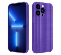 Coque pour Apple iPhone 13 PRO en Brushed Lilas Housse de protection Étui en silicone TPU flexible au design brossé