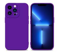 Coque pour Apple iPhone 13 PRO en FLUID VIOLET FONCÉ Housse de protection Étui en silicone TPU flexible