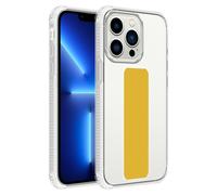 Coque pour Apple iPhone 13 PRO en JAUNE Housse de protection Étui en silicone TPU flexible avec support et fonction stand