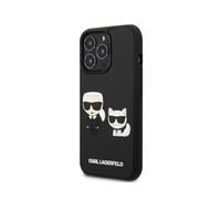 Coque Pour Apple Iphone 13 Pro Max 3d Rubber Karl & Choupette Karl Lagerfeld Noir