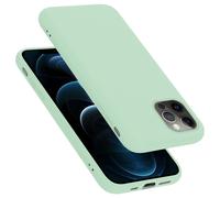 Coque pour Apple iPhone 13 PRO MAX en LIQUID LIGHT GREEN Housse de protection Étui en silicone TPU flexible