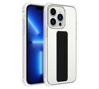 Coque pour Apple iPhone 13 PRO MAX en Noir Housse de protection Étui en silicone TPU flexible avec support et fonction stand