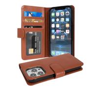 Coque pour Apple iPhone 13 PRO MAX en NOISETTE MARRON Housse de protection Étui avec fermeture magnétique et 3 emplacements pour cartes