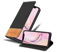 Coque pour Apple iPhone 13 PRO MAX en NOIR BRUN Housse de protection Étui avec fermeture magnétique, fonction de support et compartiment pour carte