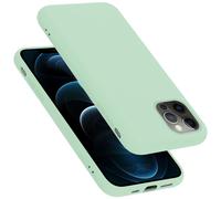 Coque pour Apple iPhone 13 PRO MAX en LIQUID LIGHT GREEN Housse de protection Étui en silicone TPU flexible