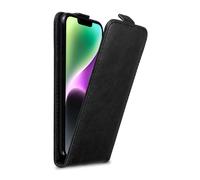 Coque pour Apple iPhone 14 en NOIR NUIT Housse de protection Étui au design flip avec fermeture magnétique