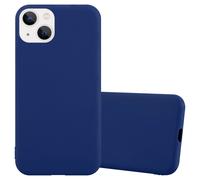 Coque pour Apple iPhone 14 en CANDY BLEU FONCÉ Housse de protection Étui en silicone TPU flexible