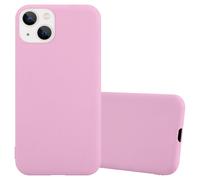 Coque pour Apple iPhone 14 en CANDY ROSE VIF Housse de protection Étui en silicone TPU flexible