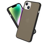 cadorabo Housse Compatible avec Apple iPhone 14 en Noir Givré - Étui de Protection Hybride avec intérieur en Silicone TPU et Dos en Plastique Mat