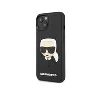 Coque pour iPhone 14 Plus 3D Rubber Karl's Head Noir