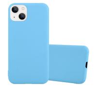 Coque pour Apple iPhone 14 PLUS en CANDY BLEU Housse de protection Étui en silicone TPU flexible
