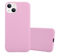 Coque pour Apple iPhone 14 PLUS en CANDY ROSE VIF Housse de protection Étui en silicone TPU flexible