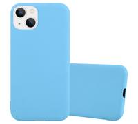 Coque pour Apple iPhone 14 PLUS en CANDY BLEU Housse de protection Étui en silicone TPU flexible