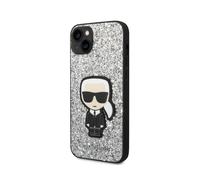 Coque pour Apple iPhone 14 Plus Glitter Flakes Ikonik Argent