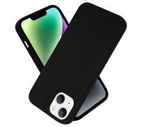 Coque pour Apple iPhone 14 PLUS en LIQUID BLACK Housse de protection Étui en silicone TPU flexible