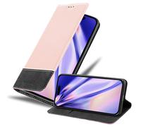 Coque pour Apple iPhone 14 PRO en ROSE NOIR Housse de protection Étui avec fermeture magnétique, fonction de support et compartiment pour carte