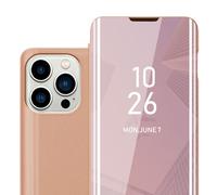 Coque pour Apple iPhone 14 PRO Housse Etui Protection Miroir Portefeuille