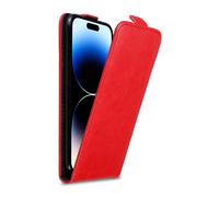 Coque pour Apple iPhone 14 PRO MAX en ROUGE DE POMME Housse de protection Étui au design flip avec fermeture magnétique
