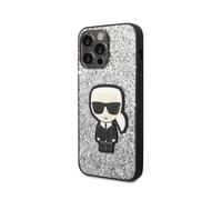 Coque pour Apple iPhone 14 Pro Max Glitter Flakes Ikonik Argent