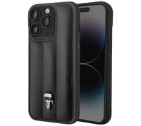 Karl Lagerfeld Coque rigide KLHCP14XPSQPK pour iPhone 14 Pro Max 6,7" Puffy Ikonik Pins Noir