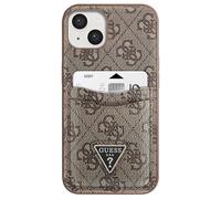 Coque pour Apple iPhone 14 PU 4G Porte-cartes Marron