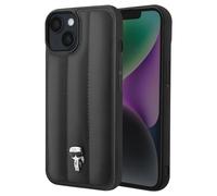 Karl Lagerfeld Coque rigide KLHCP14SPSQPK pour iPhone 14 6,1" Noir/Noir bouffée