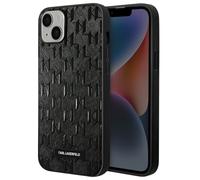 Coque pour Apple iPhone 14 PU Saffiano Monogram Noir