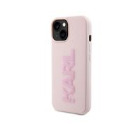 Coque Pour Apple Iphone 15 3d Rubber Karl Glitter Karl Lagerfeldrose