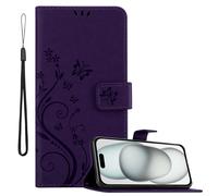 Coque pour Apple iPhone 15 PLUS Housse Etui Protection Floral Pochette Case