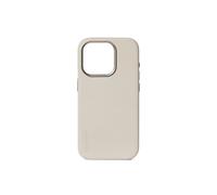 Coque pour iPhone 15 Plus MagSafe en Cuir Pleine Fleur Ultra-Résistant Beige