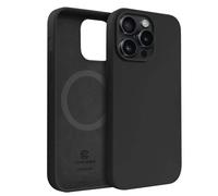 Coque pour Apple iPhone 15 Pro MagSafe en Silicone Souple Antichocs Noir