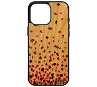 Coque Pour Apple Iphone 16 Pro Max En Bois Silicone Confettis Pois Coloré Antichoc Petales Texture Cadeau Fille Personnalisé Housse