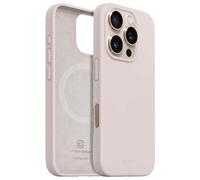 Coque pour Apple iPhone 16 Pro Max MagSafe en Silicone Souple Antichocs Rose