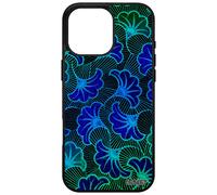 Coque Pour Apple Iphone 16 Pro Max Silicone Wax Noir De Protection Ethnique Africain Mobile Fantaisie Coloré Afrique Bleu Made In France