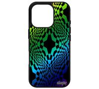 Coque Pour Apple Iphone 16 Pro Silicone Illusion D'optique Telephone Mirage Mobile Gel Gay Pride Geometrie Art Visuel Cover Portable Vert