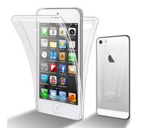 cadorabo Coque Compatible avec Apple iPhone 5 / 5S / SE en Transparent - Étui pour téléphone Portable Complet à 360 ° Protection Avant et arrière Protection complète avec Protection d'écran