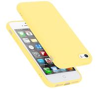 Coque pour Apple iPhone 5 / 5S / SE 2016 Housse en LIQUID YELLOW Etui Case Cover Protection en Silicone TPU telephone portable