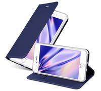 Cadorabo Coque pour Apple iPhone 8 PLUS / 7 PLUS / 7S PLUS en CLASSY BLEU FONCÉ - Housse Protection avec Fermoire Magnétique, Stand Horizontal et Fente Carte - Portefeuille Etui Poche Folio Case Cover