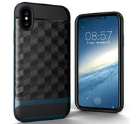 Coque Pour Apple iPhone X / 10 Étui Arrière Case Étuis 3D Prisma Design Bleu