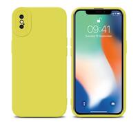 Coque pour Apple iPhone X / XS en FLUID JAUNE Housse de protection Étui en silicone TPU flexible