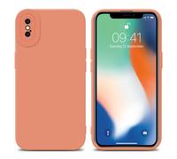 Coque pour Apple iPhone X / XS en FLUID ORANGE CLAIR Housse de protection Étui en silicone TPU flexible