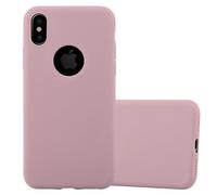 Coque pour Apple iPhone X / XS en CANDY ROSE VIF Housse de protection Étui en silicone TPU flexible