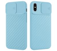 Coque pour Apple iPhone X / XS en Mat Turquoise Housse de protection Étui en silicone TPU flexible et avec protection pour appareil photo