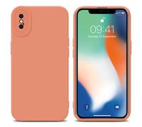 Coque pour Apple iPhone X / XS en FLUID ORANGE CLAIR Housse de protection Étui en silicone TPU flexible