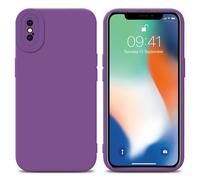 Coque pour Apple iPhone X / XS en FLUID VIOLET MAT Housse de protection Étui en silicone TPU flexible