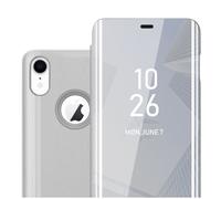 Coque pour Apple iPhone XR Housse Etui Protection Miroir Portefeuille