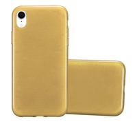 Coque pour Apple iPhone XR en Or Housse de protection Étui en silicone TPU flexible au design brossé