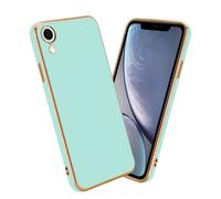 Cadorabo Housse pour Apple iPhone XR Housse en vert Housse pour téléphone portable TPU Silicone Protection pour appareil photo Etui Case